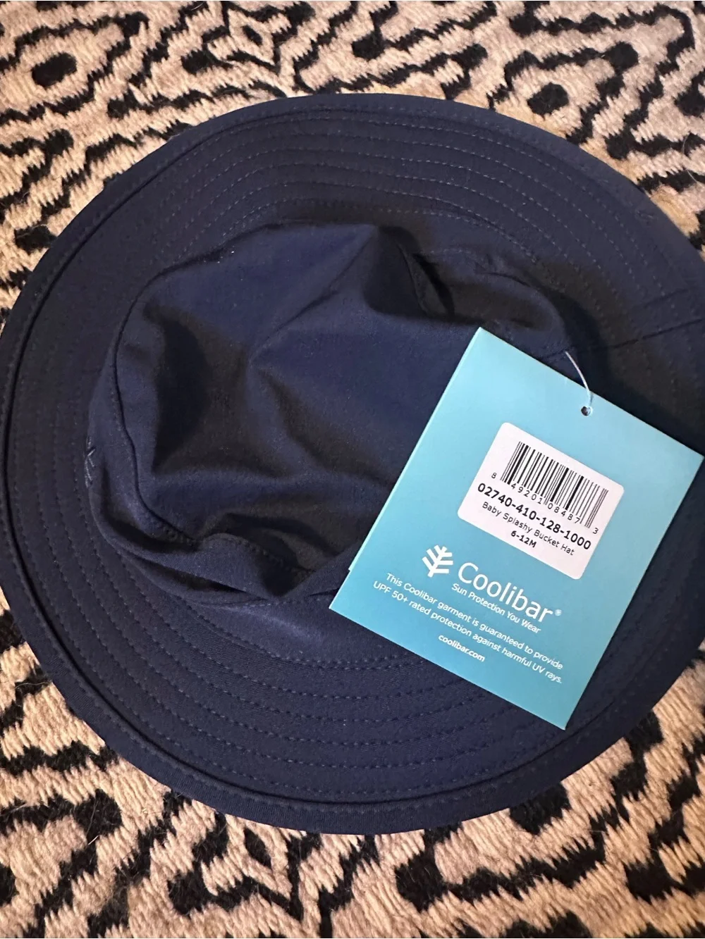 Coolibar Kids UPF 50+ Sun Hat - Navy Blue